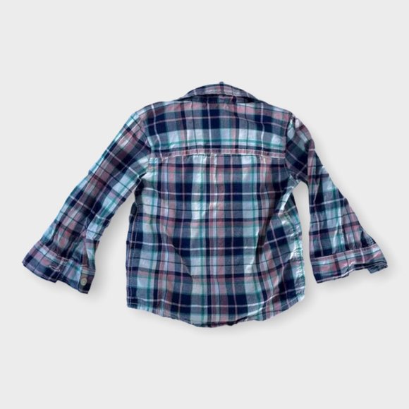 Carter's 2-pc. Long-sleeve Plaid Shirt & Jeans Set, Baby Boys 12 Months - Picture 4 of 8